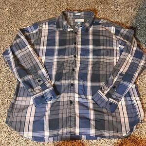 Columbia Plaid Button Down Shirt Regular Fit XXL‎